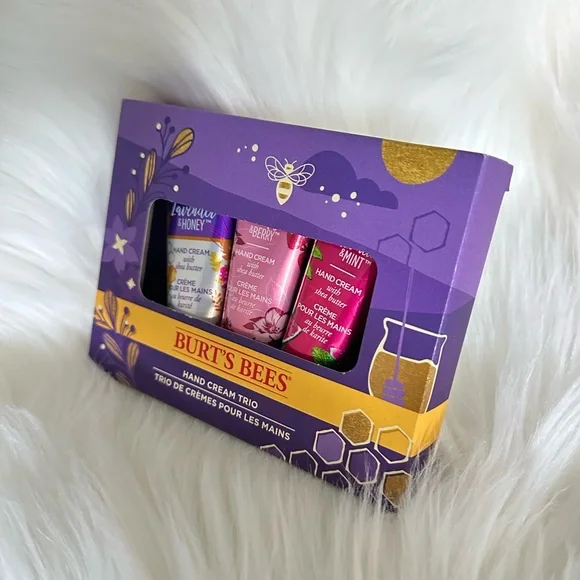 Burt's Bees Hand Cream Trio Lavender & Honey, Wild Rose & Berry, Watermelon Mint - Picture 3 of 10